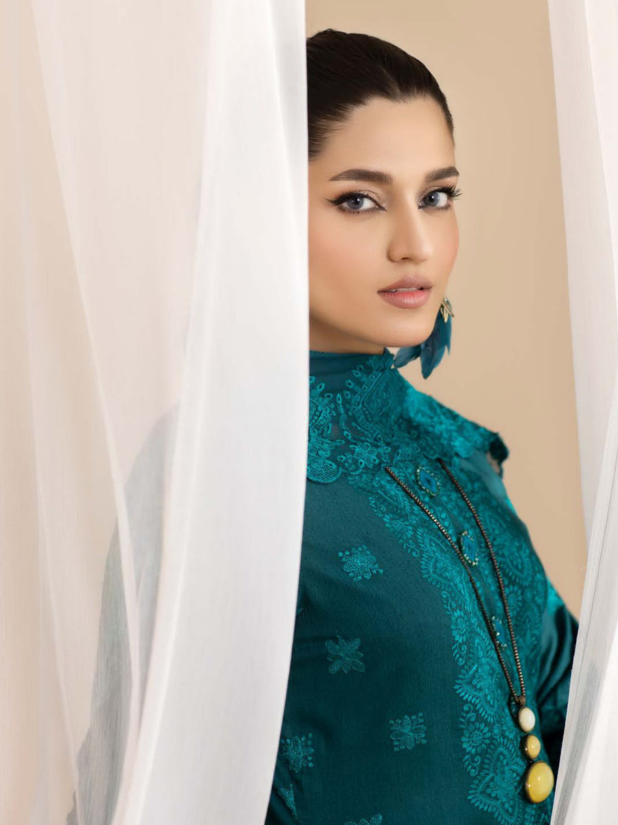 Dilkash Afsana by Manizay Chikankari Karandi Unstitched 3Pc Suit M-06
