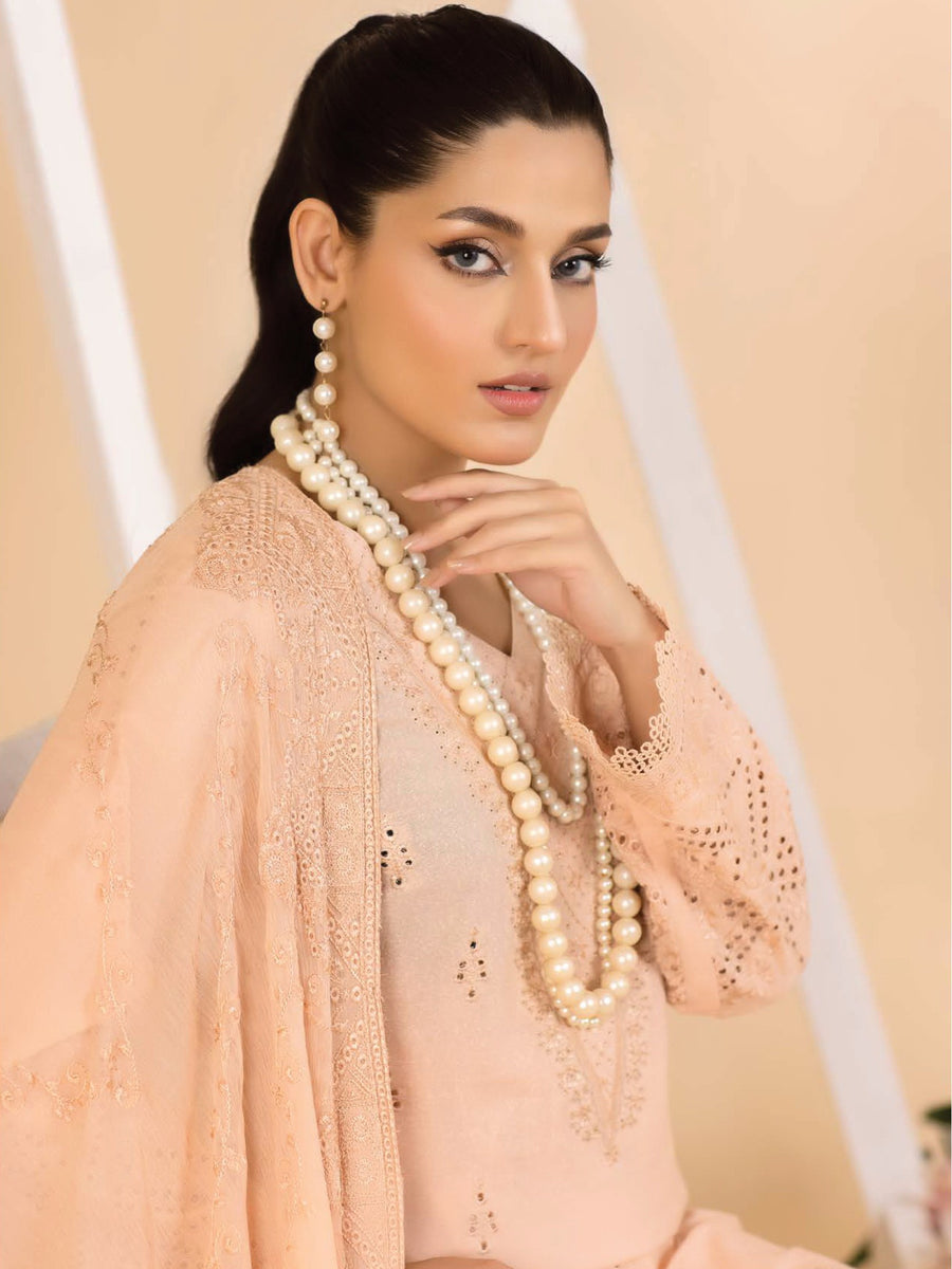 Dilkash Afsana by Manizay Chikankari Karandi Unstitched 3Pc Suit M-08