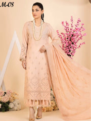 Dilkash Afsana by Manizay Chikankari Karandi Unstitched 3Pc Suit M-08