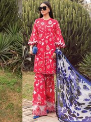 Maria.B M.Prints Unstitched Embroidered Lawn 3Pc Suit MPT-2112-A