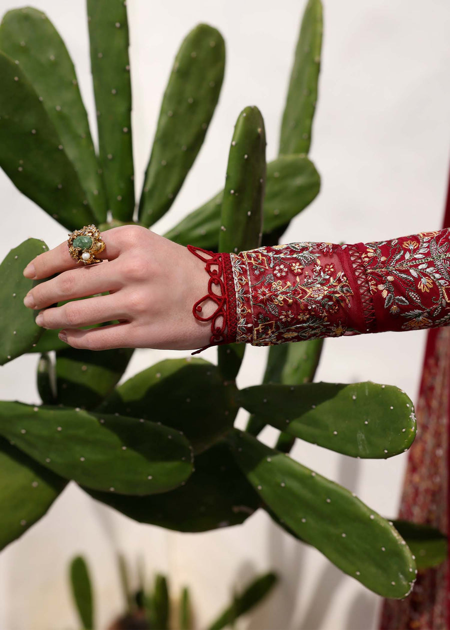 Kanwal Malik Elysia Embroidered Lawn Unstitched 3Pc Suit - MARINA