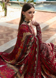 Kanwal Malik Elysia Embroidered Lawn Unstitched 3Pc Suit - MARINA