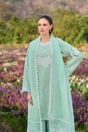 Farasha Summer Weaves Embroidered Lawn Unstitched 3Pc Suit - Marina Veil