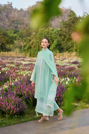 Farasha Summer Weaves Embroidered Lawn Unstitched 3Pc Suit - Marina Veil