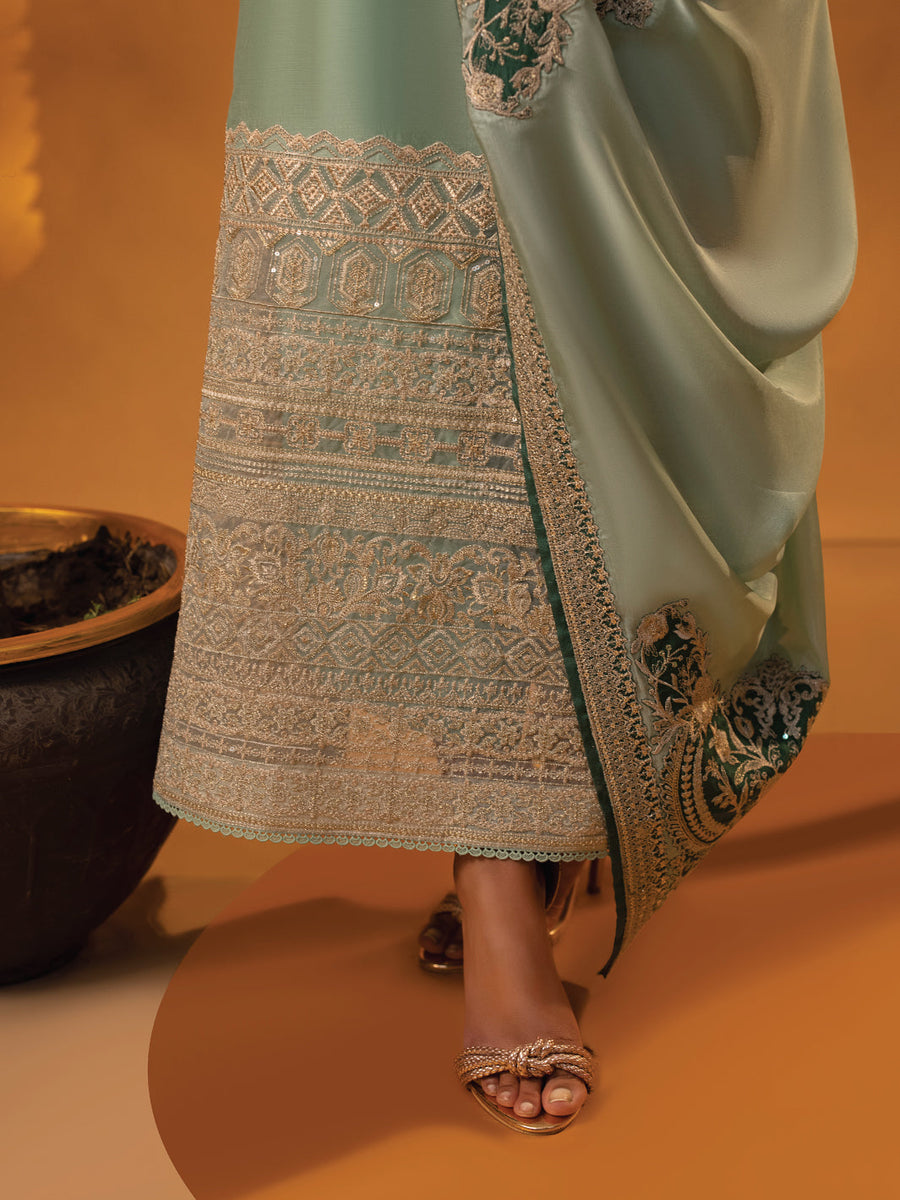 Faiza Faisal Signature Festive Pret Thai Silk 3Pc Suit - Marisa