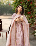 Mushq Sunehri Ramsha Edit Lama Silk Stitched 3Pc Suit - Marium