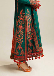 Hussain Rehar Embroidered Khaddar Unstitched 3Pc Suit - Marjaan