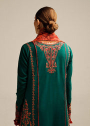 Hussain Rehar Embroidered Khaddar Unstitched 3Pc Suit - Marjaan