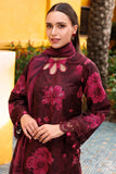 Farasha Summer Essentials Embroidered Lawn Unstitched 3Pc Suit - Maroon Lux