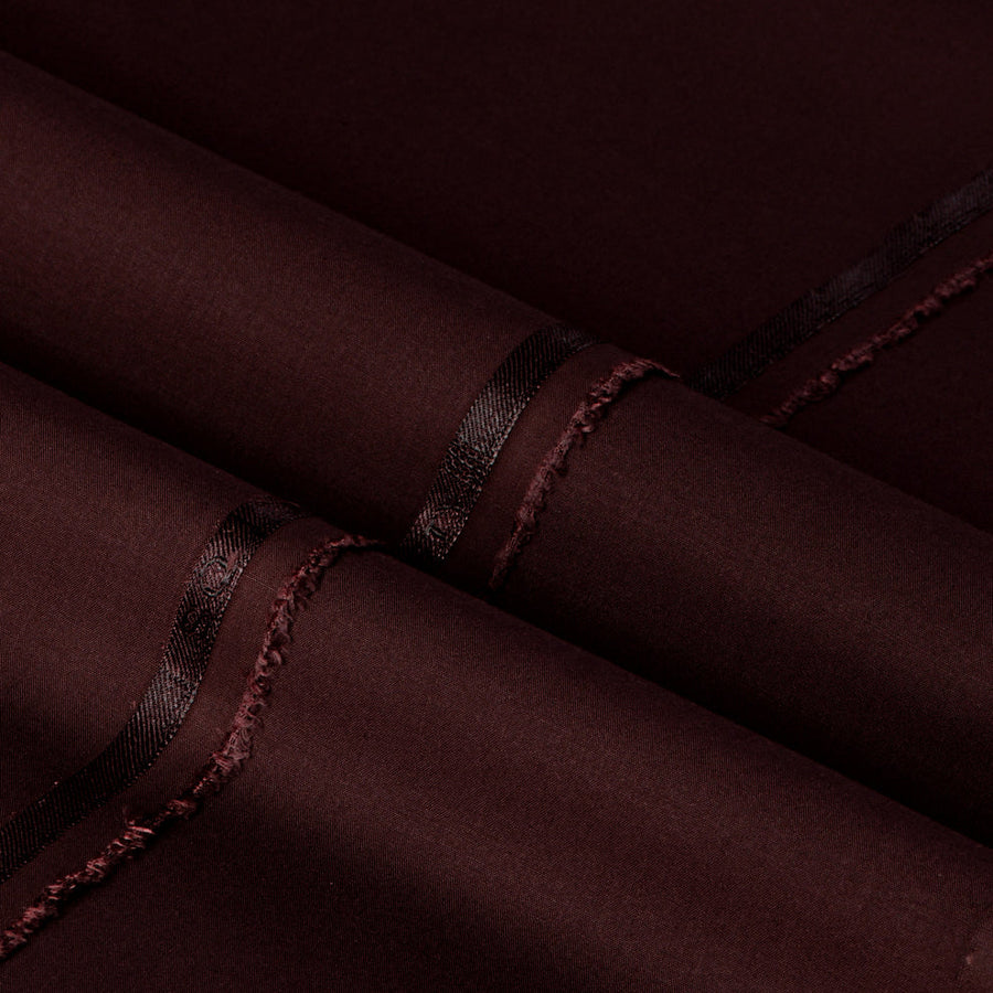 SQ by Dynasty Fabrics Men's Unstitched Wash & Wear Suit - Maroon
