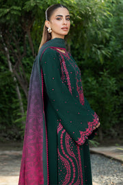 Farasha Embroidered Khaddar Unstitched 3Pc Suit - Marven