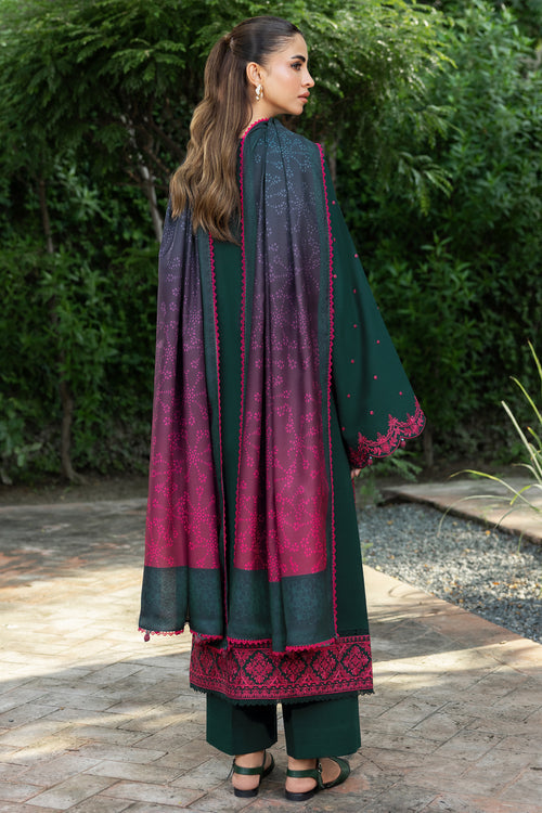 Farasha Embroidered Khaddar Unstitched 3Pc Suit - Marven