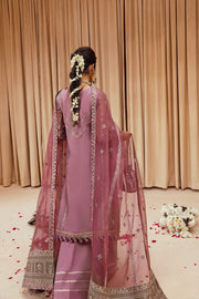 FARASHA Tabeer Embroidered Net Unstitched 3 Piece Suit - 07 Mashal