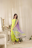 Feathers Threads of Poetry Unstitched Lawn 3Pc Suit Matcha Mutation-FT770