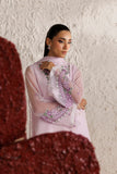 Farasha Luxury Formal Embroidered Chiffon Unstitched 3Pc Suit - Mauve Eclat
