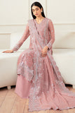 Farasha Essence Embroidered Chiffon Unstitched 3Pc Suit - Mauve Light