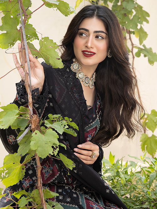 Afsaneh by Mahnur Embroidered Karandi Unstitched 3Pc Suit D-03 Maya