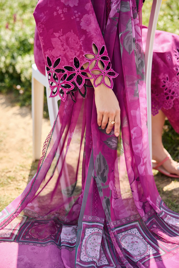 Farasha Summer Escape Embroidered Lawn Unstitched 3Pc Suit - Meadow Arc