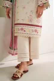Farasha Summer Weaves Embroidered Lawn Unstitched 3Pc Suit - Meadow Bloom