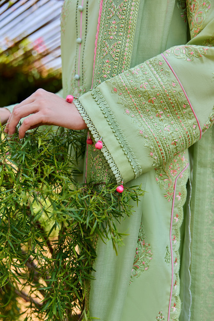 Farasha Summer Weaves Embroidered Lawn Unstitched 3Pc Suit - Meadow Grove