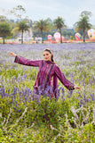 Farasha Summer Co Ords Printed Lawn Unstitched 3Pc Suit - Meadow Rouge