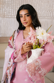 Seran Afsanah Embroidered Lawn Unstitched 3Pc Suit D-05 MEHAR