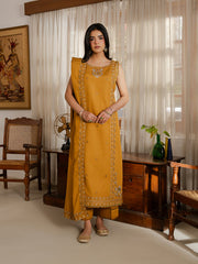 Virsa by Cinq Embroidered Karandi Unstitched 3Pc Suit - MEHER