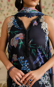 Asifa & Nabeel Meraki Vintage Embroidered Lawn Unstitched 3Pc Suit MVL25-10 Mehtab