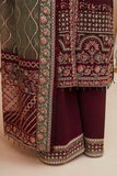 FARASHA Tabeer Embroidered Net Unstitched 3 Piece Suit - 05 Mehnaz