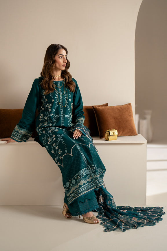 Aghaaz by Azzal Embroidered Lawn Unstitched 3Pc Suit - Mehr