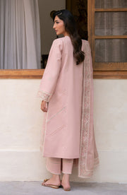 Seran Lamhay Embroidered Lawn Unstitched 3Pc Suit D-05 MEHRIN