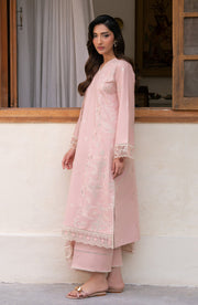 Seran Lamhay Embroidered Lawn Unstitched 3Pc Suit D-05 MEHRIN