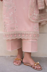Seran Lamhay Embroidered Lawn Unstitched 3Pc Suit D-05 MEHRIN