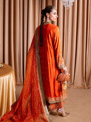 Faiza Faisal Rema Embroidered Raw Silk Unstitched 3Pc Suit - Mehroze