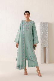Farasha Veira Embroidered Raw Silk Unstitched 3Pc Suit D-10 Meliora
