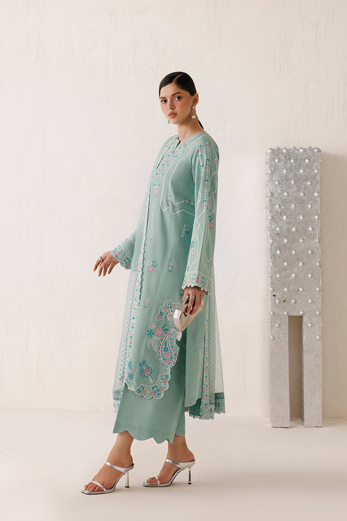 Farasha Veira Embroidered Raw Silk Unstitched 3Pc Suit D-10 Meliora