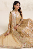 Farasha Embroidered Luxury Chiffon Unstitched 3Pc Suit - Mellow Dream