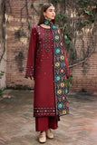 Farasha Embroidered Khaddar Unstitched 3Pc Suit - Melody
