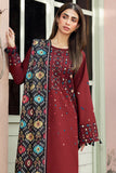 Farasha Embroidered Khaddar Unstitched 3Pc Suit - Melody