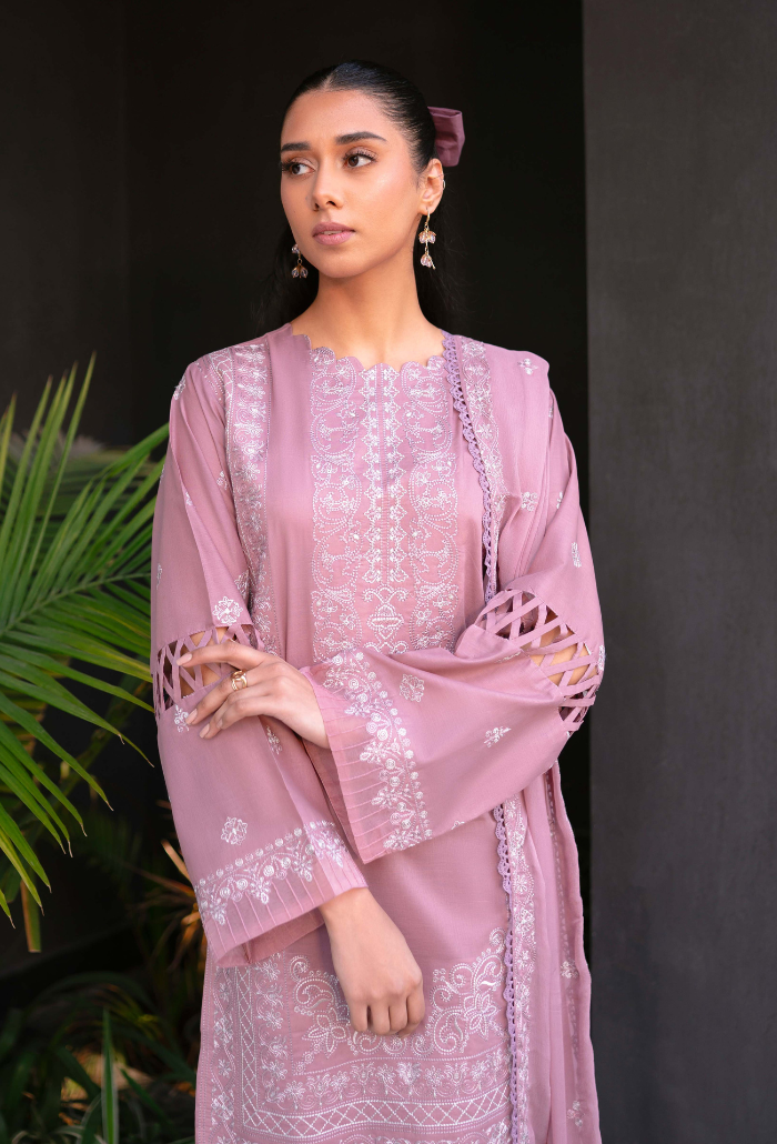 Meraki by Humdum Embroidered Lawn Unstitched 3Pc Suit D-01
