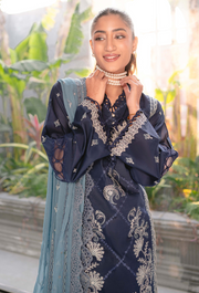 Meraki by Humdum Embroidered Lawn Unstitched 3Pc Suit D-08