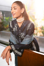 Meraki by Humdum Embroidered Lawn Unstitched 3Pc Suit D-08