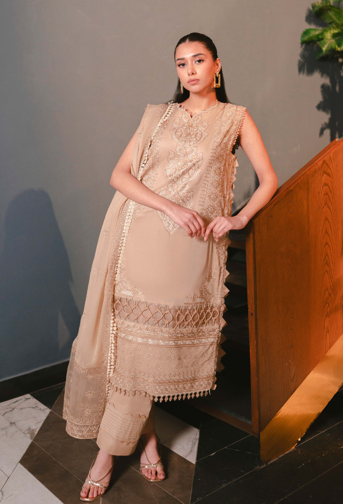 Meraki by Humdum Embroidered Lawn Unstitched 3Pc Suit D-10