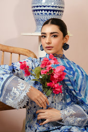 Afrozeh Malina Embroidered Luxury Lawn Unstitched 3Pc Suit AL-24-V3-10 MERIAL