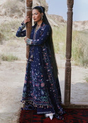 Hussain Rehar Kot Radha Kishan Unstitched Karandi 3Pc Suit - Merlot