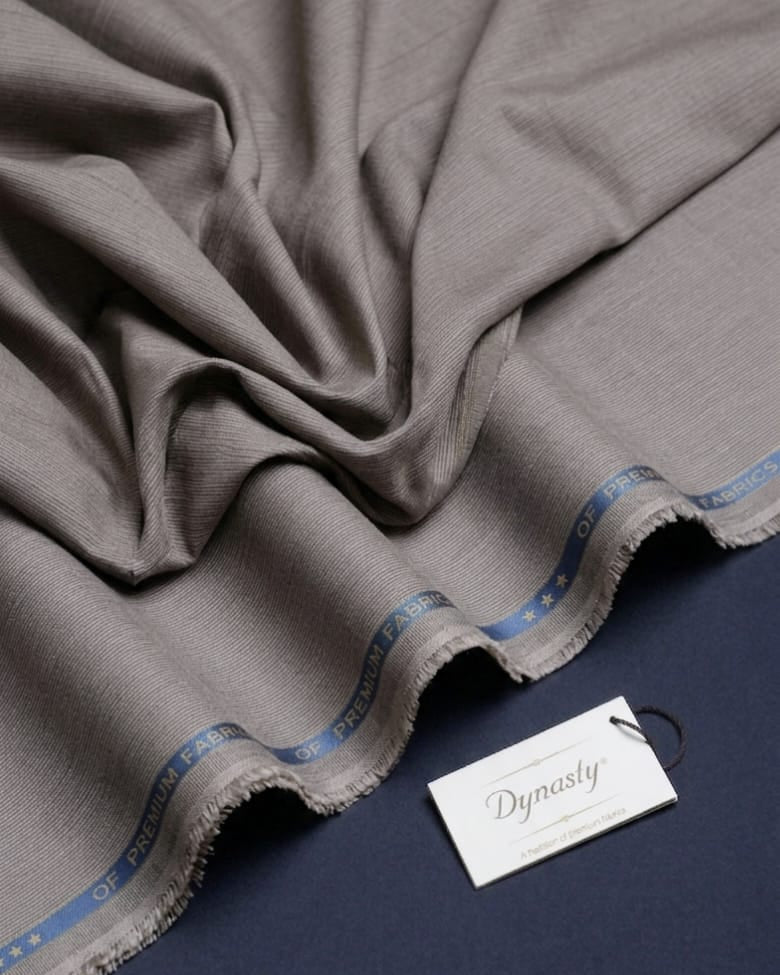 Imagination by Dynasty Fabrics Men's Unstitched Blended Suit - Medium Brown
