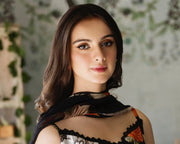 Feathers Premium Printed Lawn Unstitched 3Pc Suit Midnight-FT394