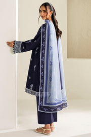 Farasha Summer Weaves Embroidered Lawn Unstitched 3Pc Suit - Midnight Hue