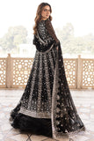Farasha Ritzier Embroidered Chiffon Unstitched 3Pc Suit - Midnight Orchid
