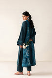Farasha Summer Melody Embroidered Lawn Unstitched 3Pc Suit - Midnight Teal